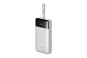 Powerbank - CUKTECH LPB252N 120W 25000mAh Powerbank with Built-in USB-C Cable - White - 25000 mAh - LPB252N white