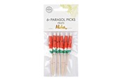 Legetøj - Globos Aloha Paper Parasol Cocktail Picks - 8cm - 9327