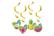 Legetøj - Globos Hanging Decoration Swirls Aloha - 4 pcs. - 9346