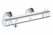 Blandingsbatterier og armaturer - Grohe Grohtherm 800 brusearmatur inkl. rosetter, krom - 34558000