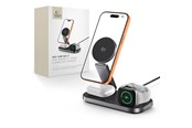 Mobil - Adaptere & Opladere - Tech-Protect A52 3in1 MagSafe 25W QI2.2 Wireless Charger - Black - 5906302323807