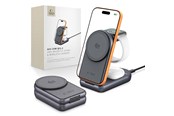 Mobil - Adaptere & Opladere - Tech-Protect A53 3in1 MagSafe 25W QI2.2 Wireless Charger - Dark Gray - 5906302323890