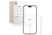 Mobil - Adaptere & Opladere - Tech-Protect A54 MagSafe 25W QI2.2 Wireless Charger - White - 5906302323906