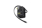 Mobil - Adaptere & Opladere - Baseus EnerCore CG11 70W 6-in-1 Travel Adapter with Retractable USB-C Cable - Black - E0307E00
