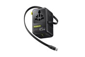 Mobil - Adaptere & Opladere - Baseus PicoGo AG11 45W 6-in-1 Travel Adapter with Retractable USB-C Cable - Black - E0307F00