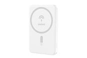 Powerbank - Dudao K14S Magnetic Power Bank 20W 5000mAh 1x USB-A 1x USB-C - White - 6977196685721
