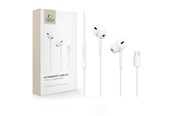 Hovedtelefoner/headset - Tech-Protect Ultraboost Core G3 USB-C Wired Headphones - White - 5906302324231