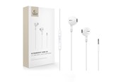 Hovedtelefoner/headset - Tech-Protect Ultraboost Core G4 Mini Jack Wired Headphones - White - 5906302324293