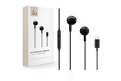 Hovedtelefoner/headset - Tech-Protect Ultraboost Core G4 USB-C Wired Headphones - Black - 5906302324286