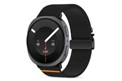 Smartwatch - Tilbehør - Tech-Protect Nylon Clasp Strap for Samsung Galaxy Watch 8/9 - 40/44/46mm - Black - 5906302325726