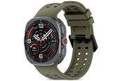 Smartwatch - Tilbehør - Tech-Protect Silicone Air Strap for Samsung Galaxy Watch Ultra/Ultra2 47mm - Olive - 5906302341405