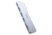USB hub - Baseus UltraJoy Series 6-in-1 USB-C 40 Gb/s USB 3.0 HDMI 4K USB Hub with SD and microSD Reader - Gray USB hub - B00052802811-04