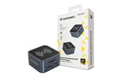 USB hub - Wozinsky Hub USB-C 12 in 1 WHBC09Y8S multifunctional with wireless charging function aluminum with 15 cm cable - gray USB hub - 5907769366420