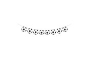 Legetøj - Globos Paper Football Bunting - 2m - 7323