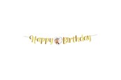 Legetøj - Globos Happy Birthday Horses Bunting - 2m - 7301