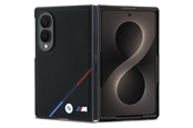 Mobil - Covers & Cases - BMW M Leather Perforated Tricolor Stripe Metal Logos MagSafe Case for Samsung Galaxy Z Fold 8 - Black - 3666339662622