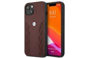 Mobil - Covers & Cases - BMW Leather Curve Perforate Case for iPhone 13 - Red - 3666339021863