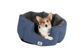 Hunde - Chill Kuzzi FIR rund seng, skifferblå, L - 380589