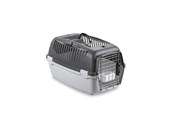 Hunde - Stefanplast Gulliver 3 DELUX Top Free transportbur, grå/grå, 61 x 40 x 38 cm - 281246