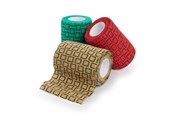 Hunde - KRUUSE SafeVet® Bandage, 7,5 cm x 4,5 m, mix 3 far - 160719