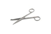 Hunde - KRUUSE Sygeplejerskesaks, 14 cm, spids/knop, lige - 130419