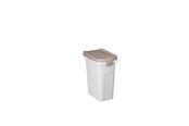 Hunde - Stefanplast foderbeholder, hvid/sand, 15 liter - 281124