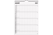 Calendar - Mayland Familiekalender Black and white 7 kol. 2027 - 27066560