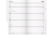 Calendar - Mayland Index Planner mini mørkegrå PP-plast 2027 - 27071000