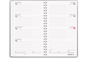 Calendar - Mayland Week Planner International tværformat sølv vinyl 2027 - 27085400