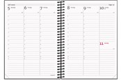 Calendar - Mayland A6 ugekalender højformat matsort genbrugskarton 2027 - 27201120