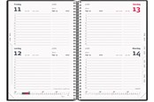Calendar - Mayland 2-dages-kalender sort PP-plast 2027 - 27205000