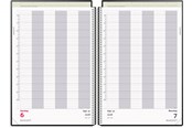 Calendar - Mayland Aftalekalender A4 dag sort PP-plast 2028 - 28220000