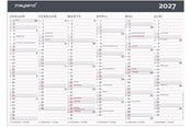 Calendar - Mayland Kontorkalender Moderne A4 2027 - 27059050