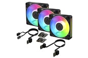 Kabinet Køler - Arctic BioniX P12 A-RGB - 3pack - Kabinet køler - 120mm - Sort med RGB LED lys - ACFAN00337A