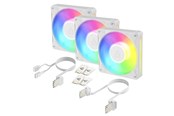 Kabinet Køler - Arctic BioniX P12 A-RGB - 3pack - Kabinet køler - 120mm - Hvid med RGB LED lys - ACFAN00338A