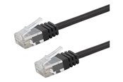 Netværkskabel - Deltaco patch cable - 30 cm - black - Sort - TP-603S-SLIM