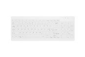Tastatur - Contour Active Key QuickClean AK-C7012F - keyboard - medical hygienic design fully sealed compact - QWERTY - Pan Nordic - white Input Device - Tastatur - Nordisk - Hvid - AK-C7012F-FUS-W/NOR