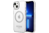 Mobil - Covers & Cases - GUESS GUHMP14SHTRMS iPhone 14 6.1" silver/silver hard case Metal Outline Magsafe - 3666339069827