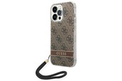 Mobil - Covers & Cases - GUESS GUOHCP14LH4STW iPhone 14 Pro 6.1 "brown / brown hardcase 4G Print Strap - 3666339093853