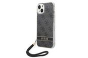 Mobil - Covers & Cases - GUESS GUOHCP14MH4STK iPhone 14 Plus 6.7 "black / black hardcase 4G Print Strap - 3666339093808