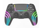 Spil tilbehør - Deep Explorer Wave - Black - Wireless Controller - Sony PlayStation 4 - PS4MANWIRLEDB