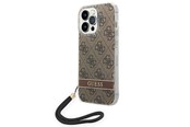 Mobil - Covers & Cases - GUESS GUOHCP14XH4STW iPhone 14 Pro Max 6.7 "brown / brown hardcase 4G Print Strap - 3666339093860