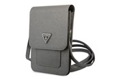 Tasker - GUESS Handbag GUWBSATMGR gray / gray Saffiano Triangle - 3666339050504
