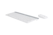 Tastatur - Logitech Slim Wireless Combo MK470 - Tastatur & Mus sæt - Spansk - Hvid - 920-009199