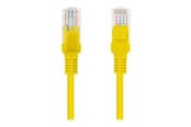 Netværkskabel - Lanberg patch cable - 10 m - yellow RAL 1028 - Gul - PCU6-10CC-1000-Y