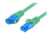 Netværkskabel - Lanberg patch cable - 1 m - green RAL 6024 - Blå - PCF6A-10CC-0100-G
