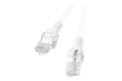 Netværkskabel - Lanberg patch cable - 3 m - white RAL 9010 - Hvid - PCU6-10CC-0300-W