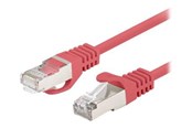 Netværkskabel - Lanberg patch cable - 1 m - red RAL 3017 - Rød - PCF6-20CC-0100-R