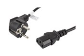 Strømkabel (intern) - Lanberg - power cable - power CEE 7/7 to power IEC 60320 C13 - 1.8 m - CA-C13C-15CC-0018-BK