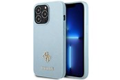Mobil - Covers & Cases - GUESS Saffiano 4G Small Metal Logo case for iPhone 13 Pro Max - blue - 3666339048037